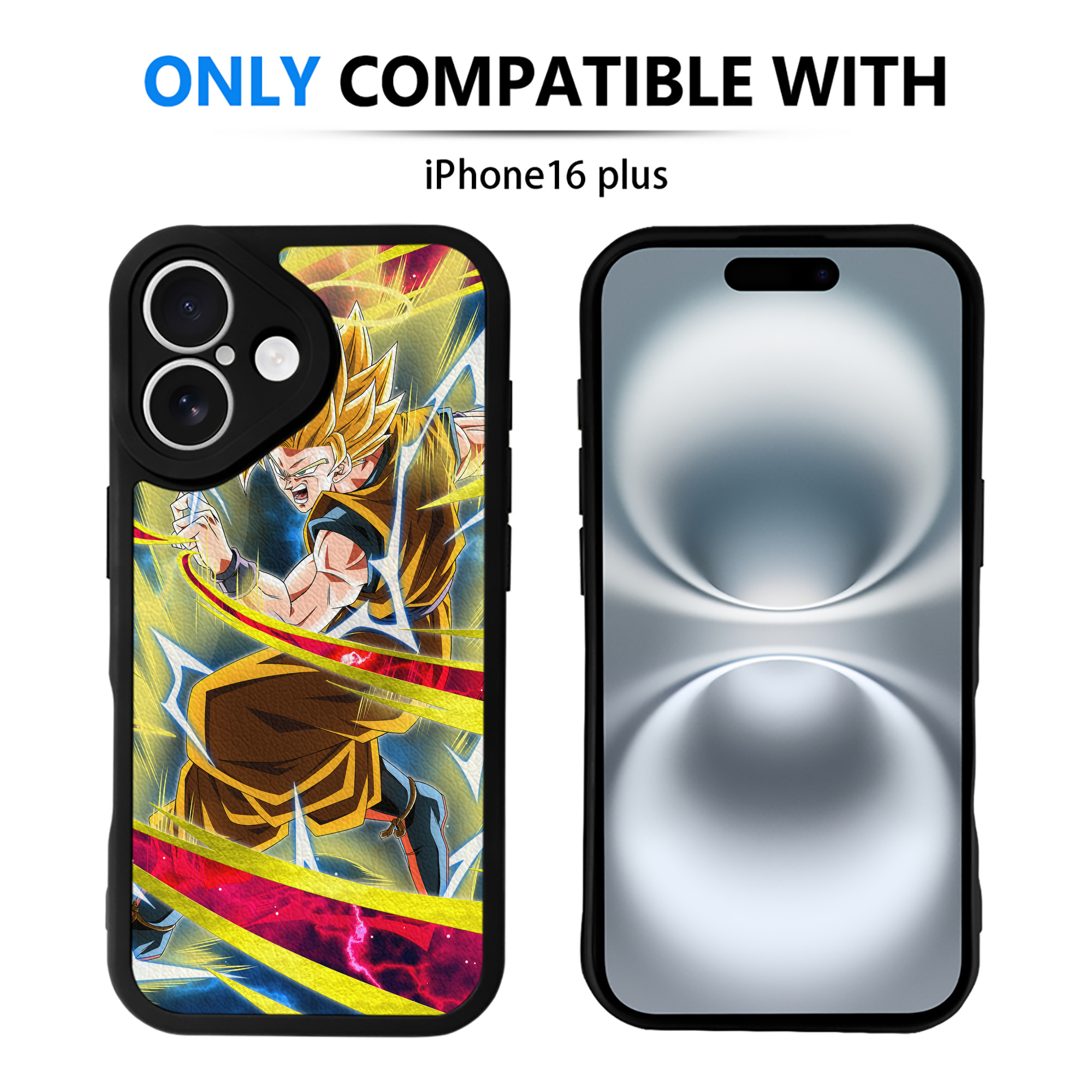 （画像用） ドラゴンボール DRAGON BALL 【iPhone 16シリーズ対応】シリコンスマホケース（レザー調） 材質：シリコン